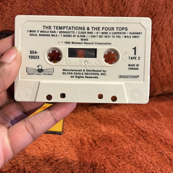 The Temptations & The Four Tops ( Cassette Tape / 1986 ) - Picture 5 of 8